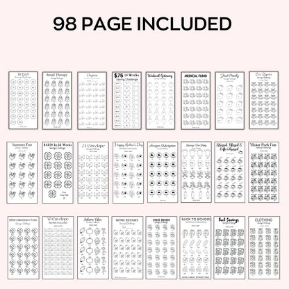 💸 Money Savings Challenge Mega Bundle (Printable Kit)
