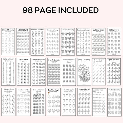 💸 Money Savings Challenge Mega Bundle (Printable Kit)