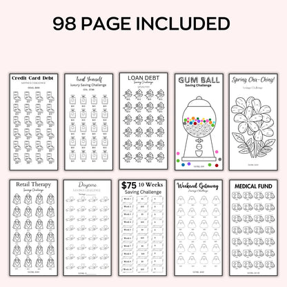 💸 Money Savings Challenge Mega Bundle (Printable Kit)