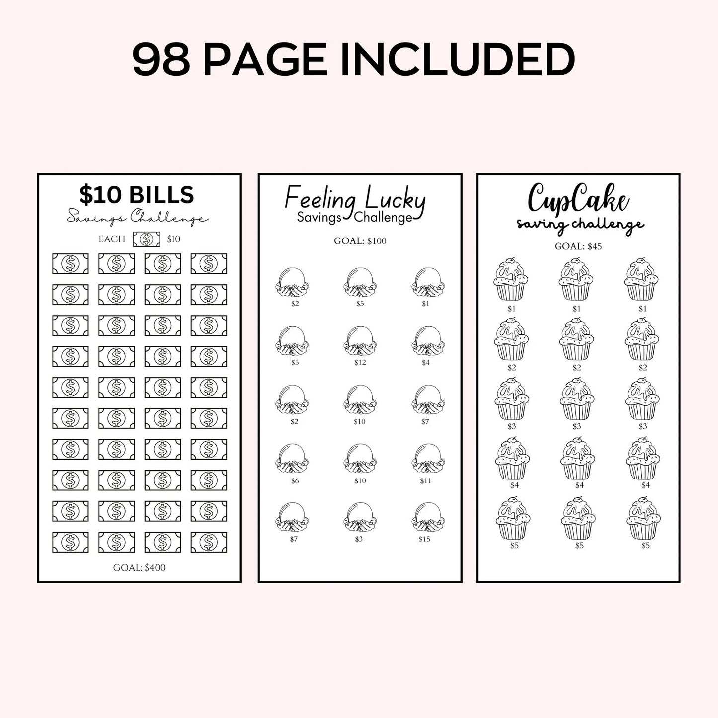 💸 Money Savings Challenge Mega Bundle (Printable Kit)