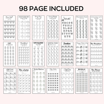 💸 Money Savings Challenge Mega Bundle (Printable Kit)